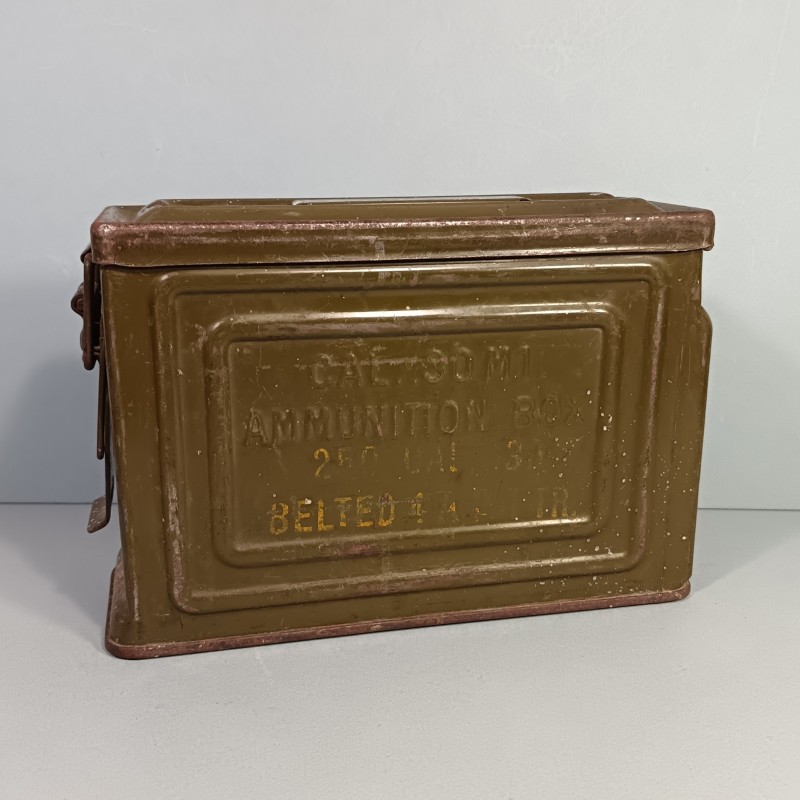 CAISSE A MUNITION CALIBRE 30 US WW2 AMMUNITION BOX CAL. 30 M1